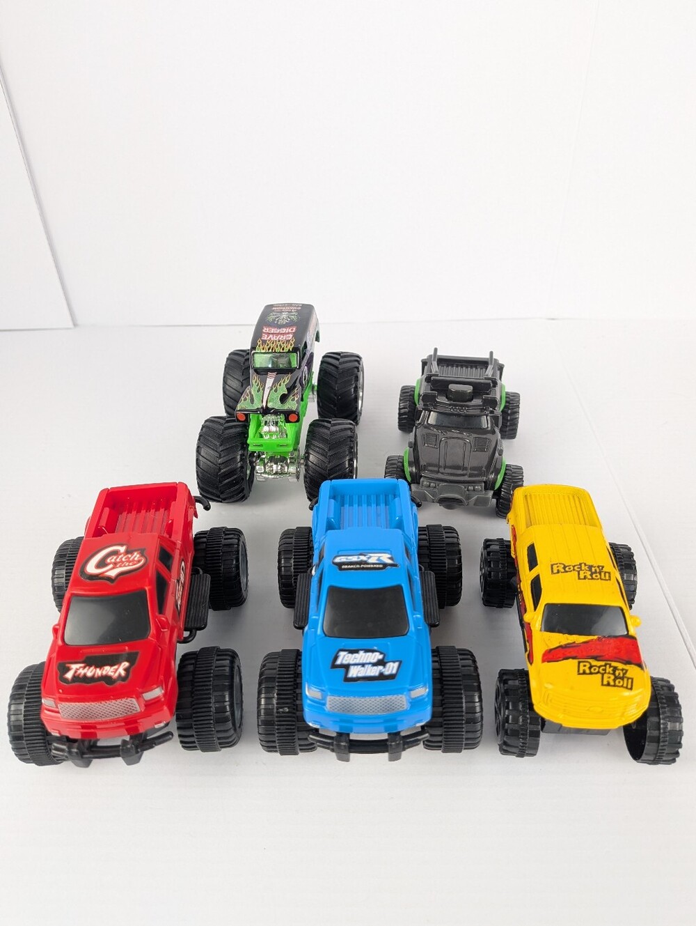 Bundle Of 5 Toy Monster Trucks Various Brands See Description For Details